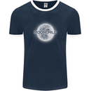 Moonchild Cancer Zodiac Mens Ringer T-Shirt FotL Navy Blue/White