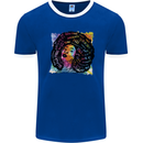 Fathers Day Gaming Mens Ringer T-Shirt FotL Royal Blue/White