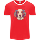 Australian Shepherd Dog Mens Ringer T-Shirt FotL Red/White