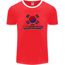 "Taekwondo Fighter Mixed Martial Arts MMA " Mens Ringer T-Shirt FotL Red/White