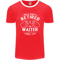 This Is What a Retired Waiter Looks Like Mens Ringer T-Shirt FotL Red/White