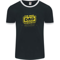 Father's Day The Best Dad in the Galaxy Mens Ringer T-Shirt FotL Black/White