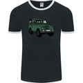 4X4 Off Road Roading 4 Wheel Drive Mens Ringer T-Shirt FotL Black/White