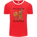 Best Va Thor in Valhalla Viking Fathers Day Mens Ringer T-Shirt FotL Red/White