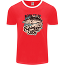 Born to Be a Fishing Legend Fisherman Mens Ringer T-Shirt FotL Red/White