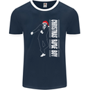Christmas Original Rude Boy 2Tone 2 Tone Mens Ringer T-Shirt FotL Navy Blue/White