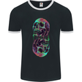 Synthesize Skulls Mens Ringer T-Shirt FotL Black/White