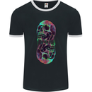 Synthesize Skulls Mens Ringer T-Shirt FotL Black/White