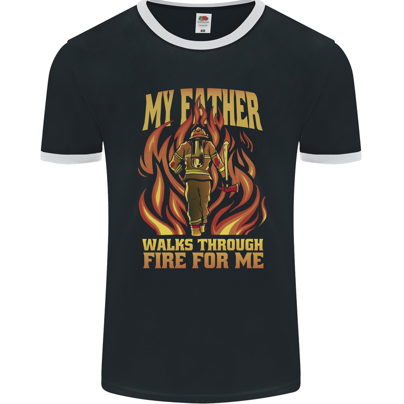 In Love With Mary Jane Funny Weed Mens Ringer T-Shirt FotL Black/White