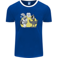 Have You Seen My Eggs Funny Easter Bunny Mens Ringer T-Shirt FotL Royal Blue/White