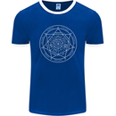 Seal of the Seven Archangels Mens Ringer T-Shirt FotL Royal Blue/White