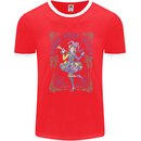Mardi Gras Queen Mens Ringer T-Shirt Red/White