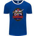 Hawker Hurricane Flying Legend Mens Ringer T-Shirt FotL Royal Blue/White