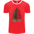 Into the Forest Outdoors Trekking Hiking Mens Ringer T-Shirt FotL Red/White
