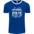If Papa Cant Fix It Fathers Day Tradesman Mens Ringer T-Shirt FotL Royal Blue/White