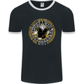 A Viking Man Mens Ringer T-Shirt FotL Black/White