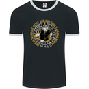 A Viking Man Mens Ringer T-Shirt FotL Black/White