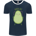 Funny Mother's Day Mamacado Avacado Mens Ringer T-Shirt FotL Navy Blue/White