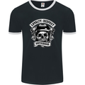 Respect Brotherhood Motorcycle Biker Bike Mens Ringer T-Shirt FotL Black/White