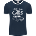 Still Plays with Cars Classic Enthusiast Mens Ringer T-Shirt FotL Navy Blue/White