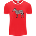 A Zebra Mens Ringer T-Shirt FotL Red/White