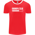 Grandpa to Be Newborn Baby Grandparent Mens Ringer T-Shirt FotL Red/White