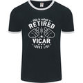This Is What a Retired Vicar Looks Like Mens Ringer T-Shirt FotL Black/White