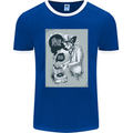 Steampunk Music Event Mens Ringer T-Shirt FotL Royal Blue/White