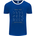 Zodiac Sign Constellations Mens Ringer T-Shirt FotL Royal Blue/White