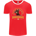 A Dobermans Dog Mens Ringer T-Shirt FotL Red/White