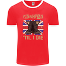 Skinhead Til I Die Punk Music Mens Ringer T-Shirt FotL Red/White