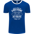 This Is What an Awesome Actress Looks Like Mens Ringer T-Shirt FotL Royal Blue/White