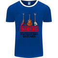 May Start Talking About Guitars Guitarist Mens Ringer T-Shirt FotL Royal Blue/White