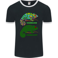 Chameleoff Chameleon Funny Off On Mens Ringer T-Shirt FotL Black/White