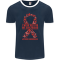 Wear Red For My Girlfriend Stroke Awareness Mens Ringer T-Shirt FotL Navy Blue/White