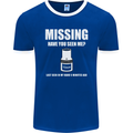 Missing 10 mm Socket Funny Plumer Mechanic Mens Ringer T-Shirt FotL Royal Blue/White