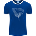 Rock n Roll Angel Mens Ringer T-Shirt FotL Royal Blue/White