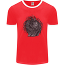 A Porcupine Mens Ringer T-Shirt Red/White