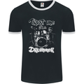 Trust Me I'm a Drummer Funny Drumming Drum Mens Ringer T-Shirt FotL Black/White