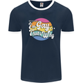 LGBT Im Gay Thats Why Pride Awareness Mens Ringer T-Shirt FotL Navy Blue/White