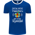 Special Needs Teachers Autism Autistic ASD Mens Ringer T-Shirt FotL Royal Blue/White