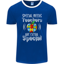Special Needs Teachers Autism Autistic ASD Mens Ringer T-Shirt FotL Royal Blue/White