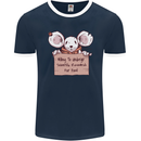 Hungry Mouse Mens Ringer T-Shirt FotL Navy Blue/White