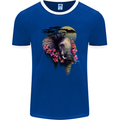 African Elephant Ecology Mens Ringer T-Shirt FotL Royal Blue/White