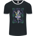 The Mardi Gras Queen Mens Ringer T-Shirt FotL Black/White