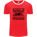 Rugby No Explanation Is Necessary Mens Ringer T-Shirt FotL Red/White