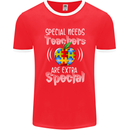Special Needs Teachers Autism Autistic ASD Mens Ringer T-Shirt FotL Red/White