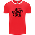 Grandparents Day Best Grandpa Ever Mens Ringer T-Shirt Red/White