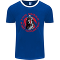 St Georges Day For Queen & Country England Mens Ringer T-Shirt FotL Royal Blue/White