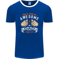 This Is What an Awesome Dad Father's Day Mens Ringer T-Shirt FotL Royal Blue/White